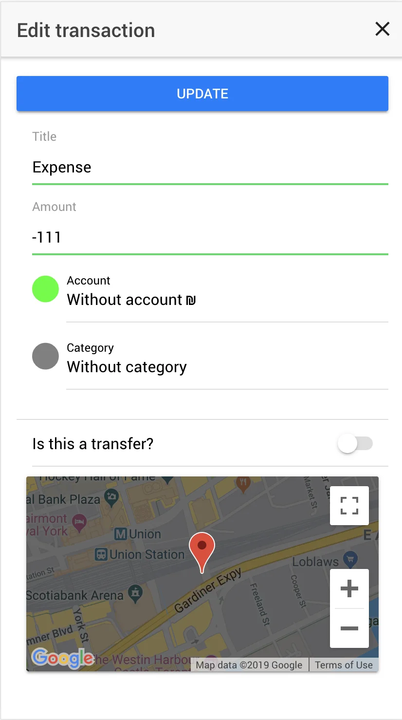 FinApp screen 5